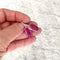 Ruby Red Quartz Rectangular Earrings - Melita