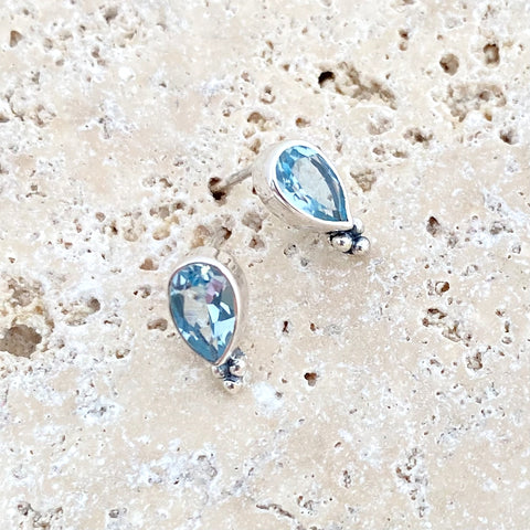 Topaz Stud Earrings - Lola