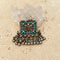 Vintage Silver, Glass & Turquoise Pendant