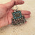 Vintage Silver, Glass & Turquoise Pendant