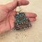 Vintage Silver, Glass & Turquoise Pendant