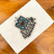 Vintage Silver, Glass & Turquoise Pendant