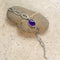 Amethyst Oval Gemstone Bracelet - Peony
