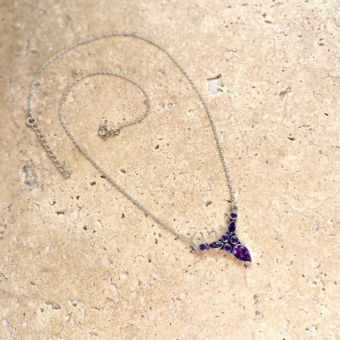 Amethyst Gemstone Necklace - Belize
