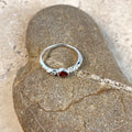 Garnet Mini Boho Designed Ring - Gypsy