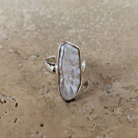 Pearl Natural Form Ring