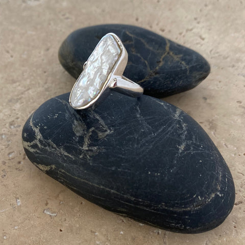 Pearl Natural Form Ring