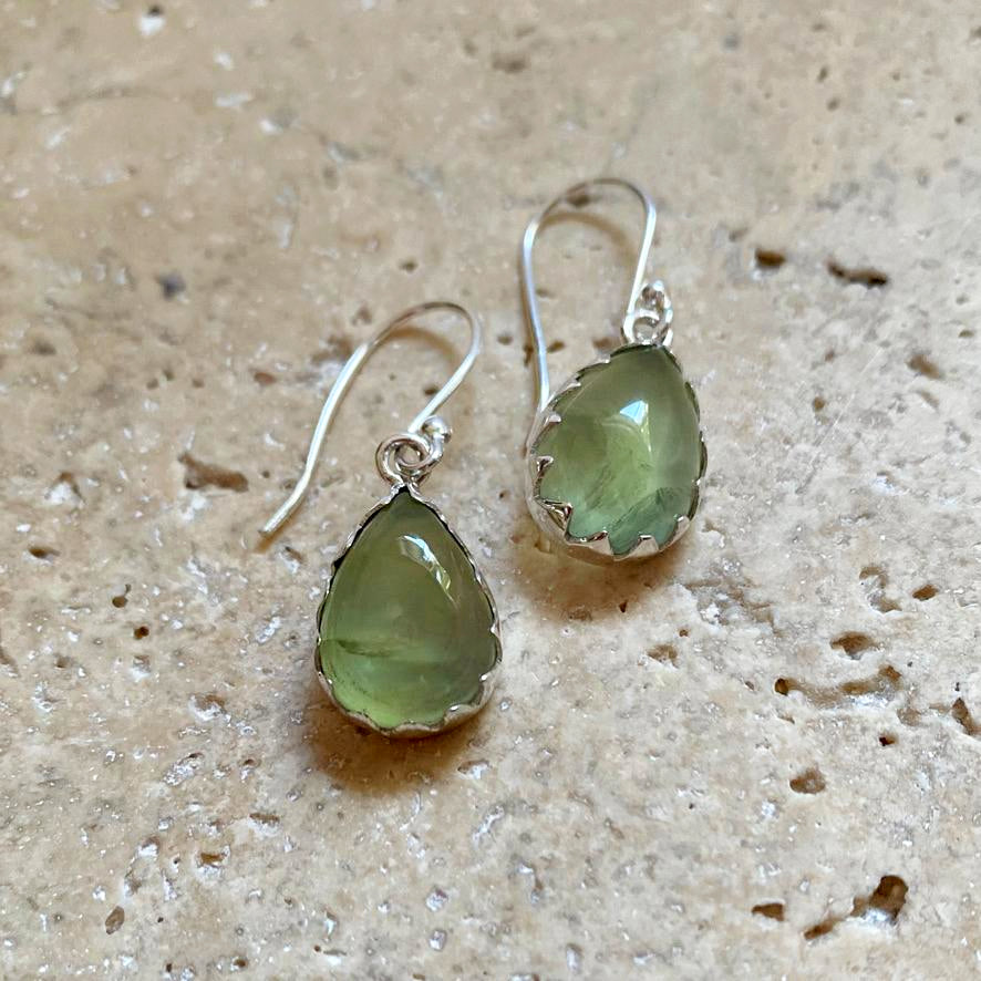 Prehnite earrings clearance