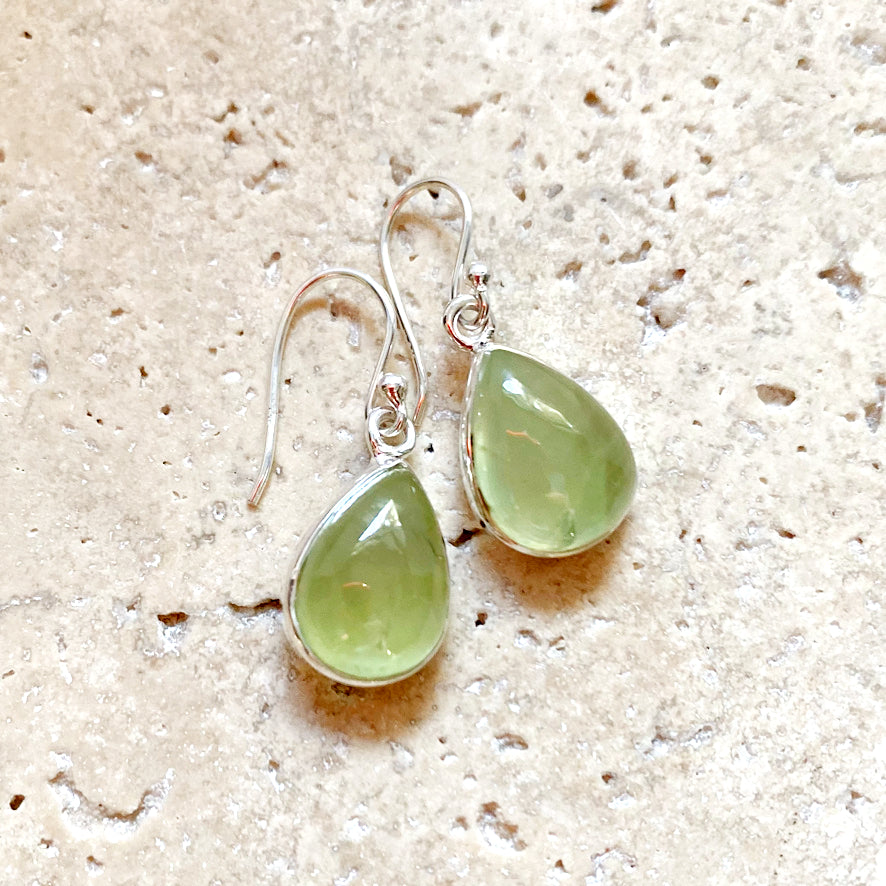 Prehnite earrings store