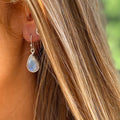 Rainbow Moonstone Earrings - Grace