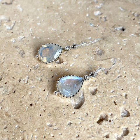 Rainbow Moonstone Earrings - Rana