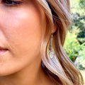 Rainbow Moonstone Earrings - Anika