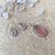 Rose Quartz Pendant & Earring Set - Lace
