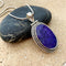Sapphire Quartz Pendant with an artisan, handcrafted setting- Tulsi