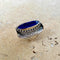 Sapphire Quartz Ring with slender oval gemstone- Devani