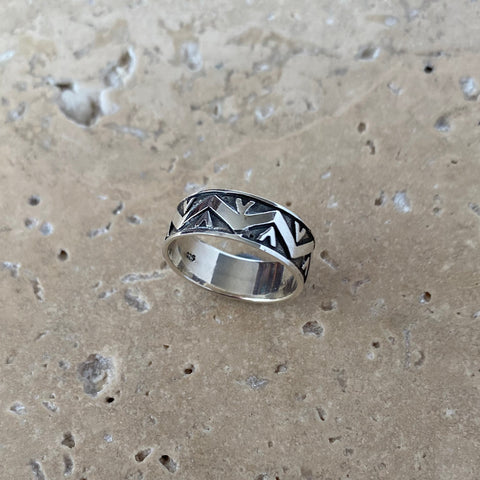 Sterling Silver Ring - Zig Zag