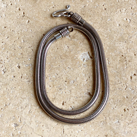 Sterling Silver Indian Handmade Snake Chain - Banjara 3-3.5mm