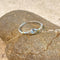 Topaz Dainty Ring with a hint of Gold - Issie