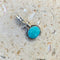 Turquoise Pendant with Sky Blue Oval Gemstone - Inka