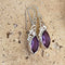 Amethyst Marquise Gemstone Set Earrings