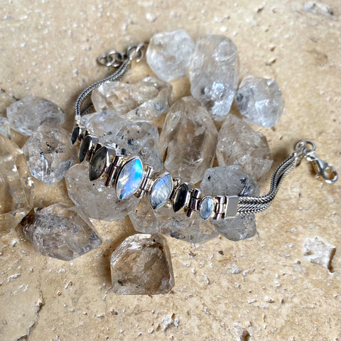 Rainbow Moonstone Bracelet - Eleni