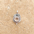 Rose Quartz Round Gemstone Pendant - Ishtar