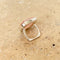 Rose Quartz Large Cushion Cut Ring - Stella