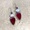 Ruby Quartz & Pearl Earrings - Mara