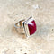 Ruby Quartz Ring with a checker cut gemstone- Nisha
