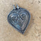 Sterling Silver Peacock Heart Pendant