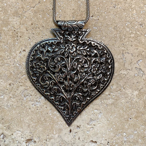 Sterling Silver Pendant - Repousse 2