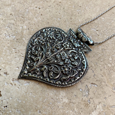 Sterling Silver Pendant - Repousse 1