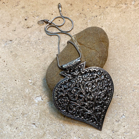 Sterling Silver Pendant - Repousse 2
