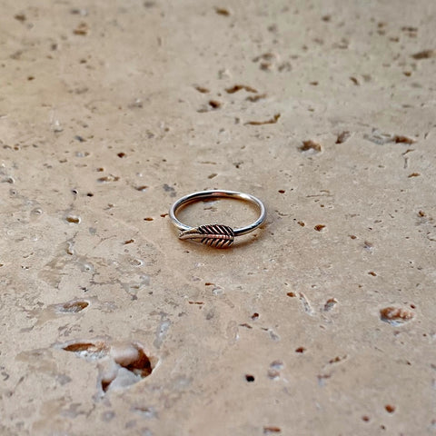 Silver Feather Ring