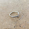 Silver Patterned Half Wishbone Ring