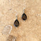 Smoky Quartz Earrings Set With Teardrop Gems - Rana
